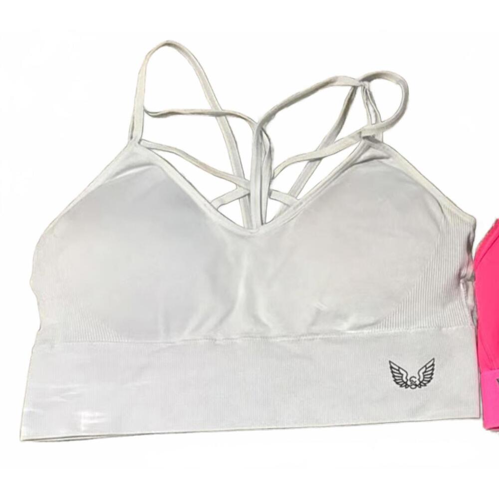 Fornia Women's Gray Stone Washed Lattice Bralette